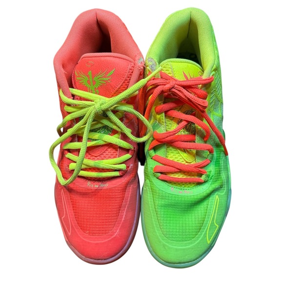 PUMA MB.01‎ Rick and Morty Shoes Mens Size 9 LaMelo Basketball Neon 376682-01